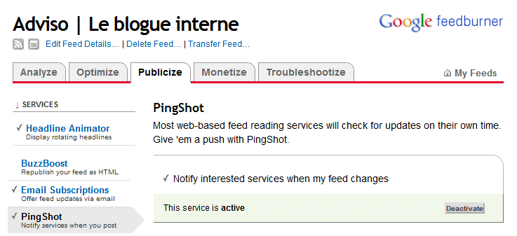 Google Feedburner
